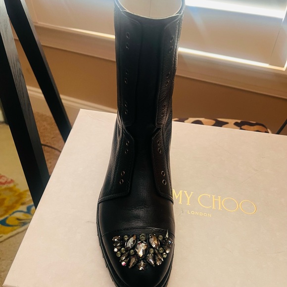 Jimmy Choo Black Embellished Moto Boots
New never worn - Picture 3 of 10